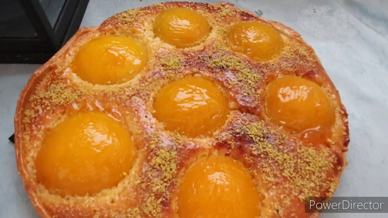 tarte amandine aux pêches