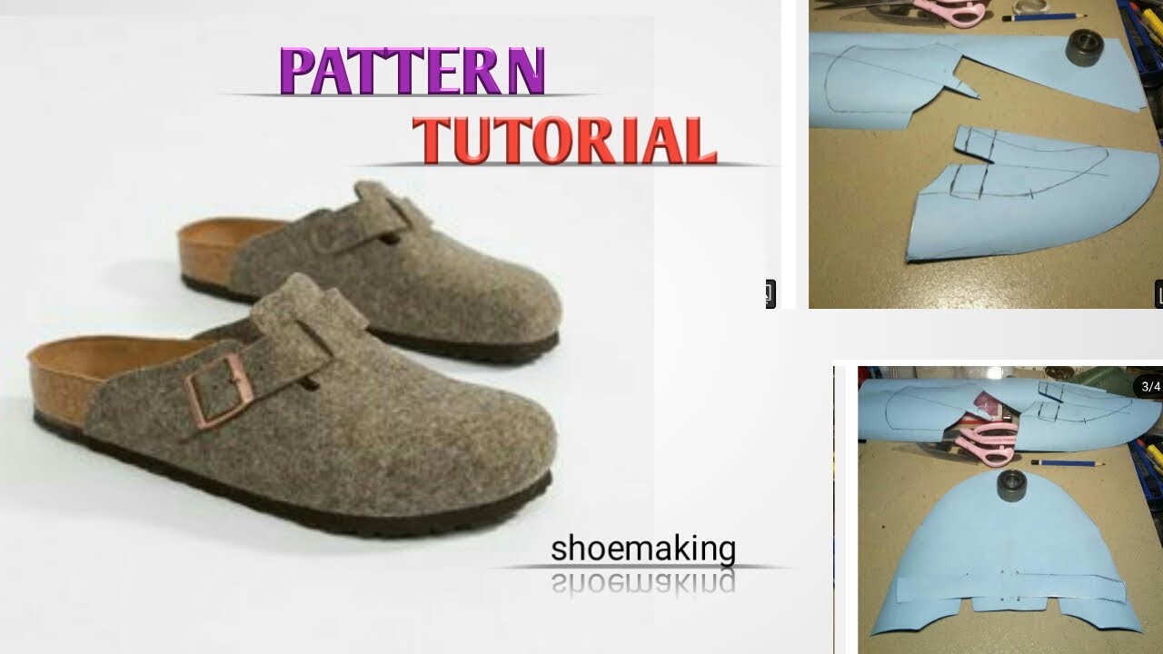 How to make this Birkenstocks half shoe pattern without masking the last #shoemaking #beginners