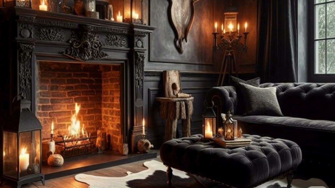 Warm Fireplace & Soothing Music 👌🏽✨ Gentle Sleep Deep Relaxation (PIANO MUSIC)