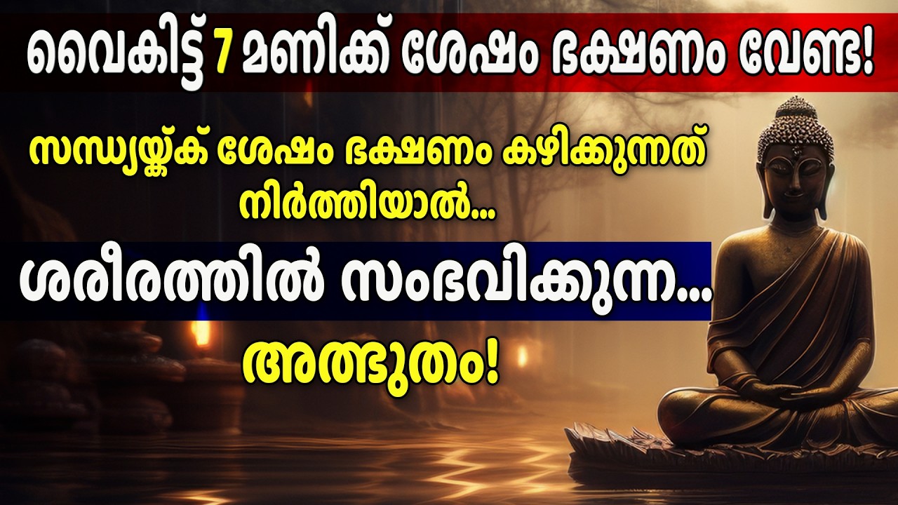 സന്ധ്യയ്ക്ക് ശേഷം ഭക്ഷണം കഴിക്കുന്നത് നിർത്തിയാൽ ശരീരത്തിൽ സംഭവിക്കുന്ന അത്ഭുതം✨| BUDHA MALAYALAM