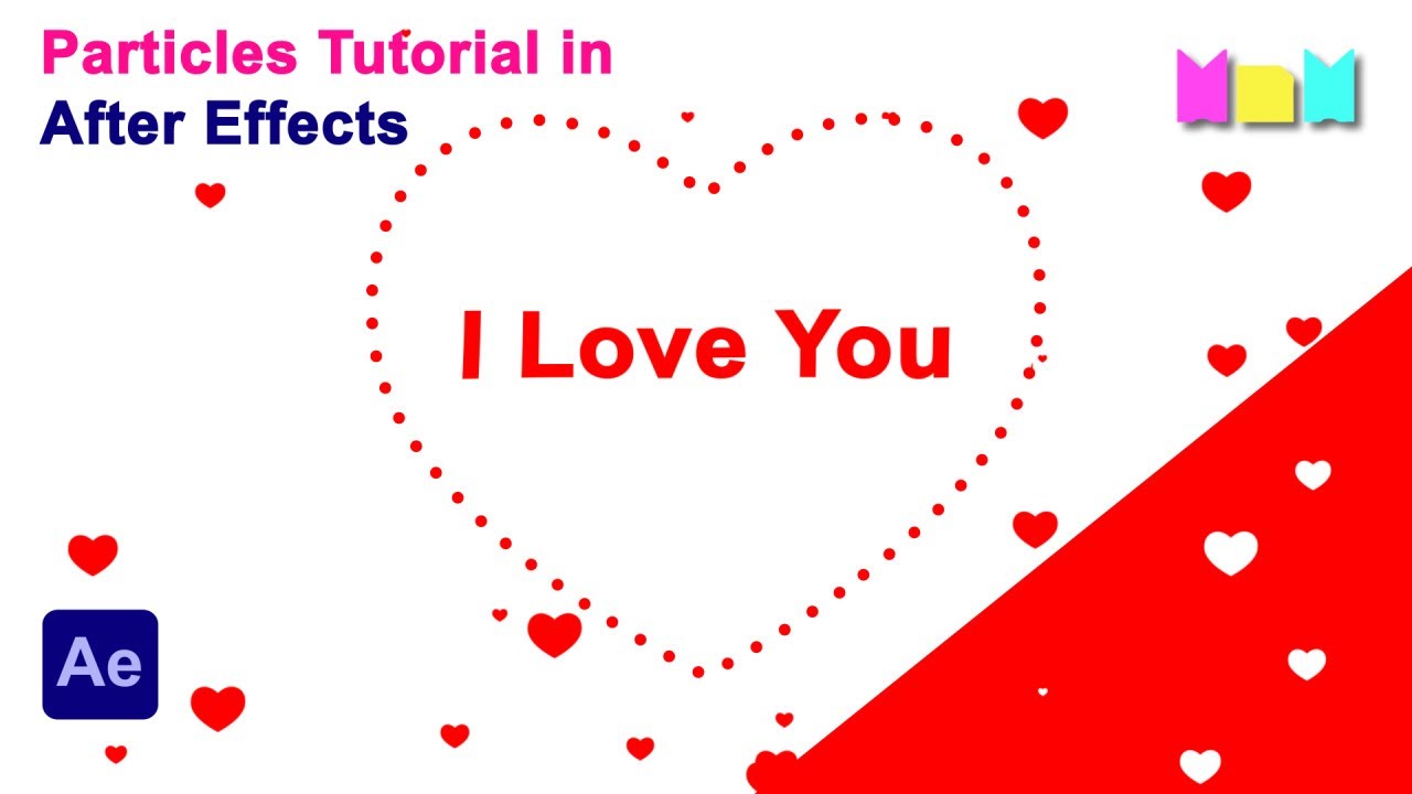 Heart Particles Animation Tutorial in After Effects
