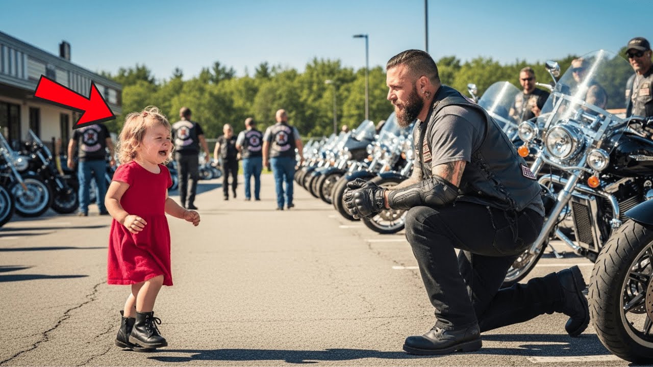 La Chica Corrió A Los Motociclistas: 