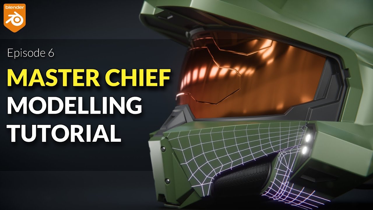Blender Master Chief Helmet Modelling Tutorial | Episode 6