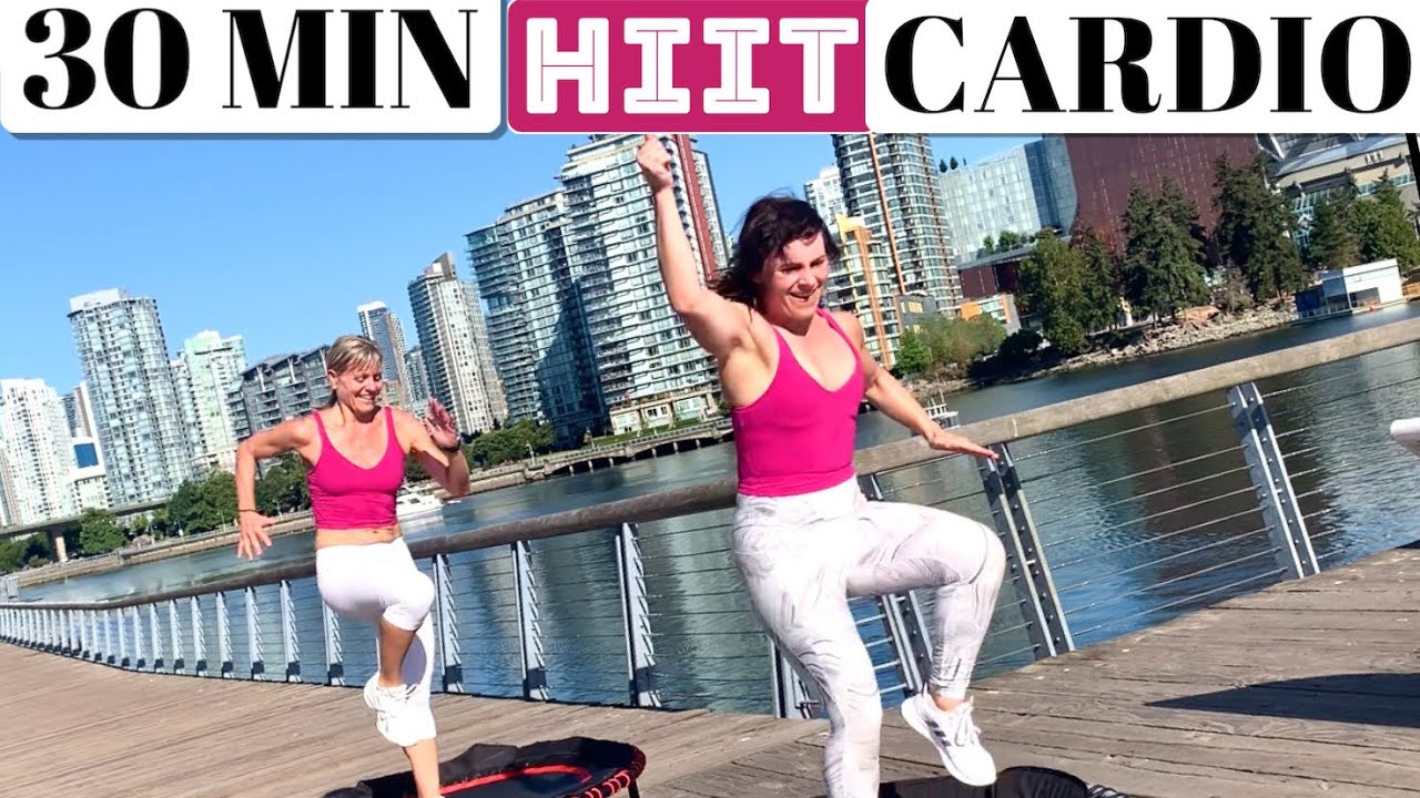 Mini Trampoline HIIT Cardio Workout // 30 Mins