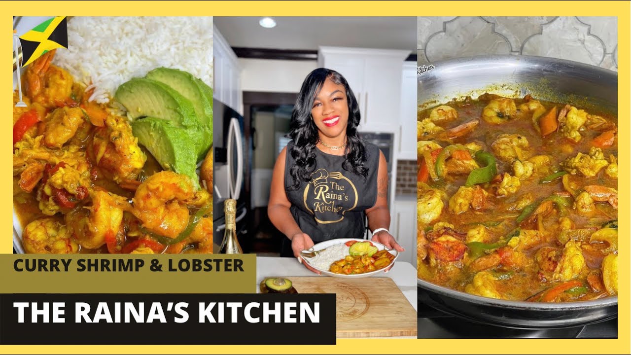 The Best Jamaican Style Curry Shrimp|Curry Shrimp And Lobster|The Raina’s Kitchen