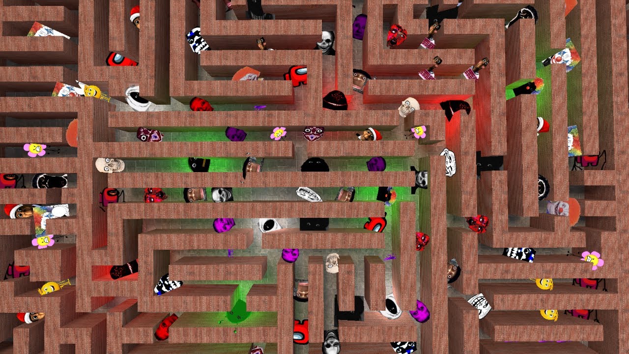 Too much nextbot's in big maze.#bigmaze #garrysmod