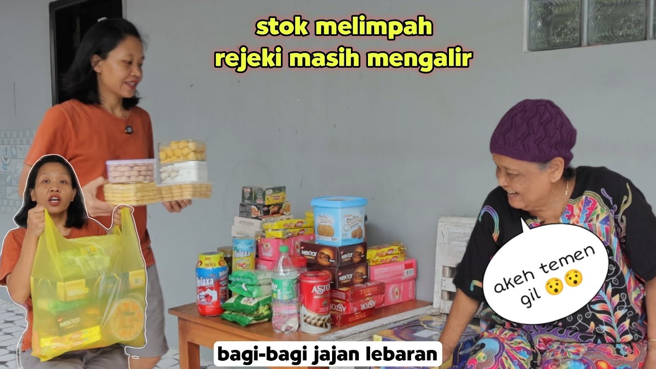 Rejeki melimpah !! Bagi-bagi jajan lebaran 