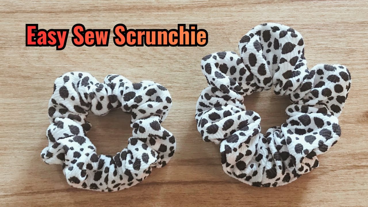 How To Make A Scrunchie. Sewing Tutorial. Two Sizes. Home Sew.