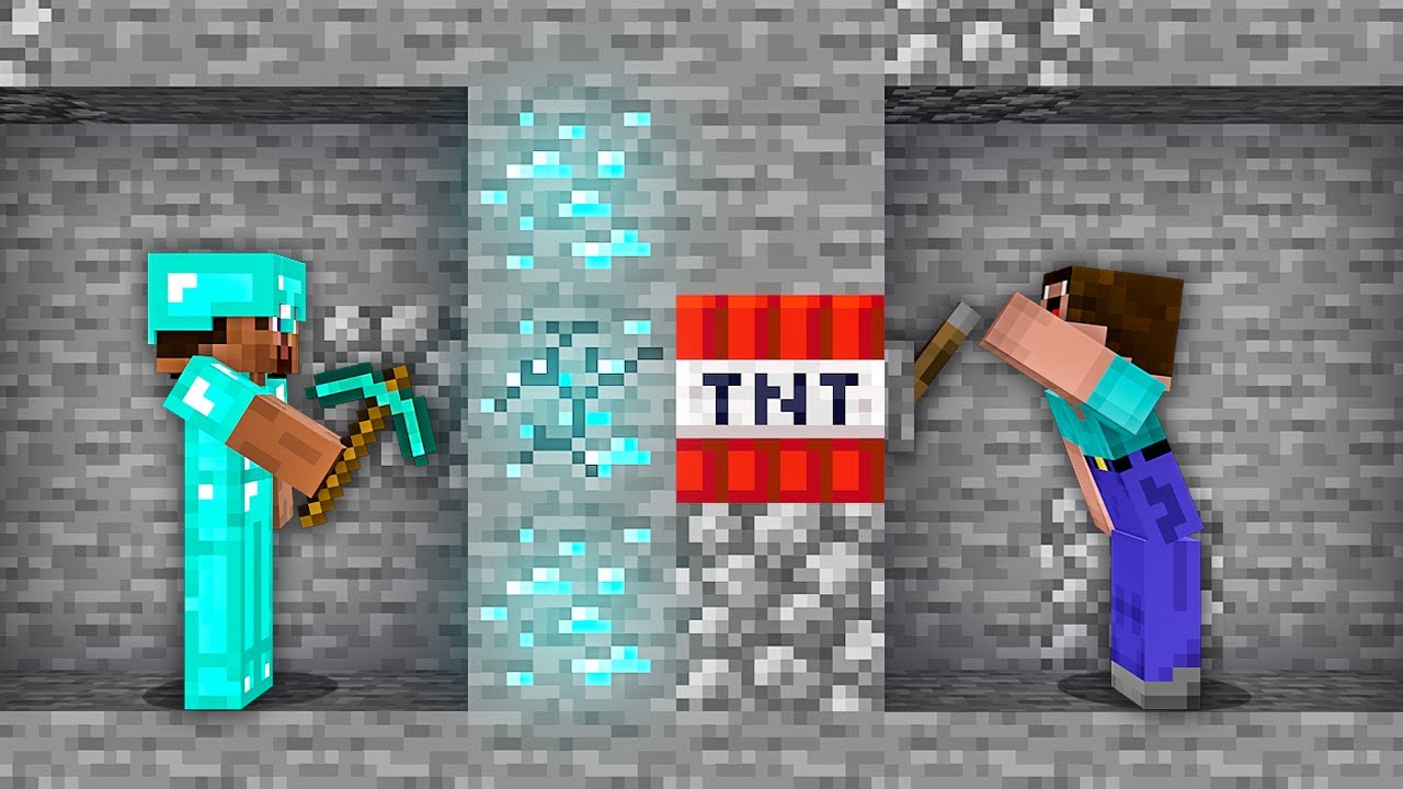 Minecraft NOOB vs PRO: HOW NOOB MAKE THIS SECRET TREASURE TRAP! 100% TROLLING RAREST REDSTONE TNT