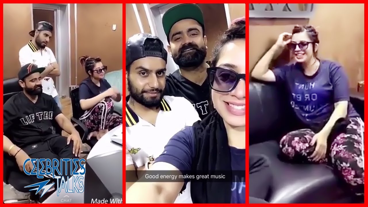Amrit Maan & Jasmine Sandlas in Dj Flow Studio Composs new Song | Fun in Studio | Celebrities Talks