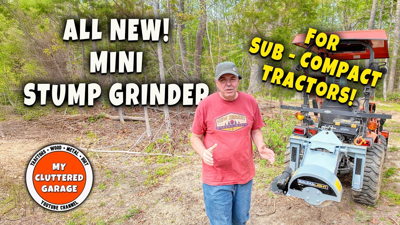 All new mini stump grinder for small tractors! MCG Video #277