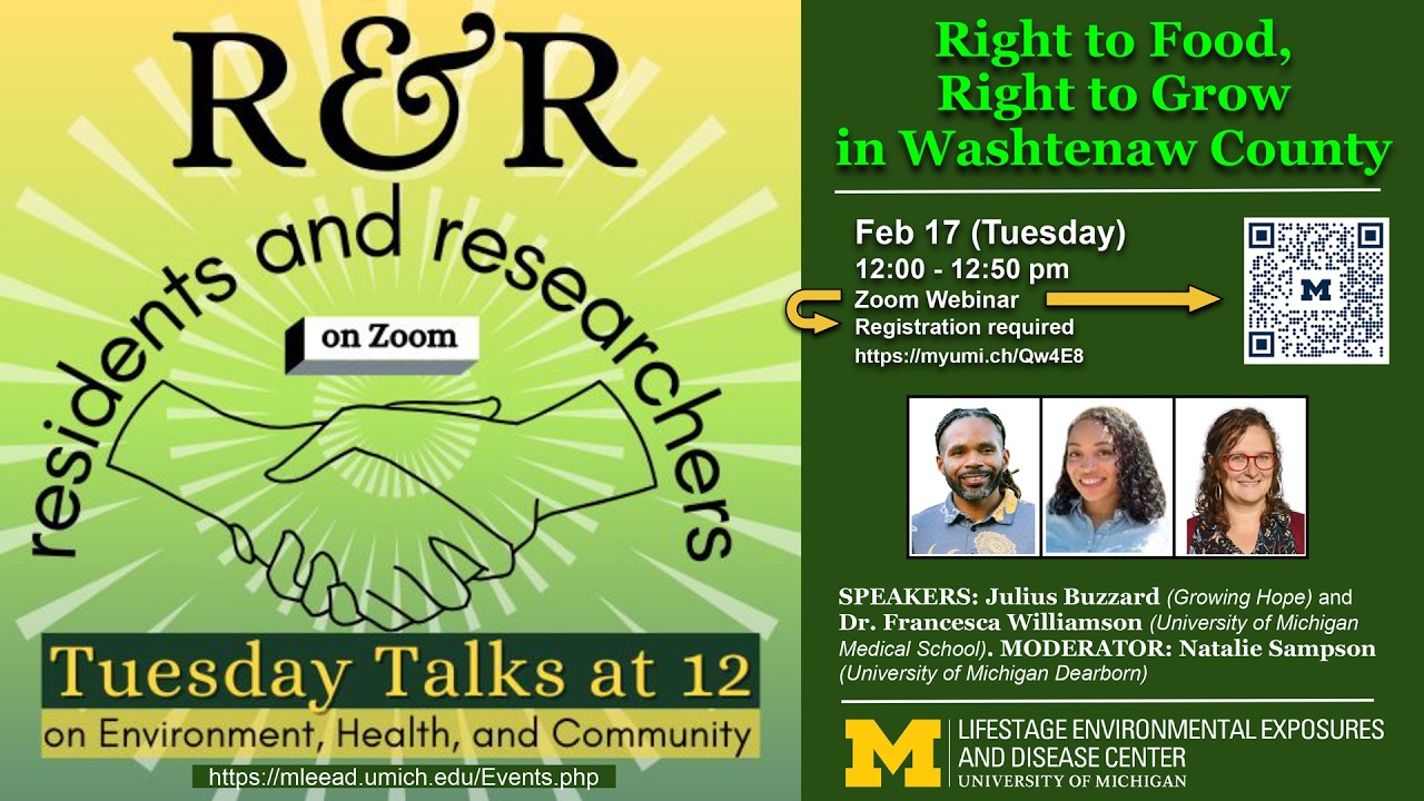 “Right to Food, Right to Grow in Washtenaw County”