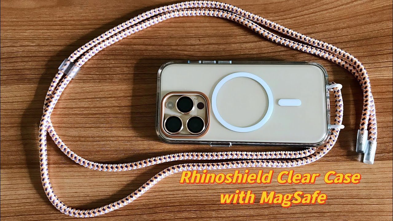 Rhinoshield clear case with MagSafe | lense protector | lanyard review | install for iPhone 14 pro