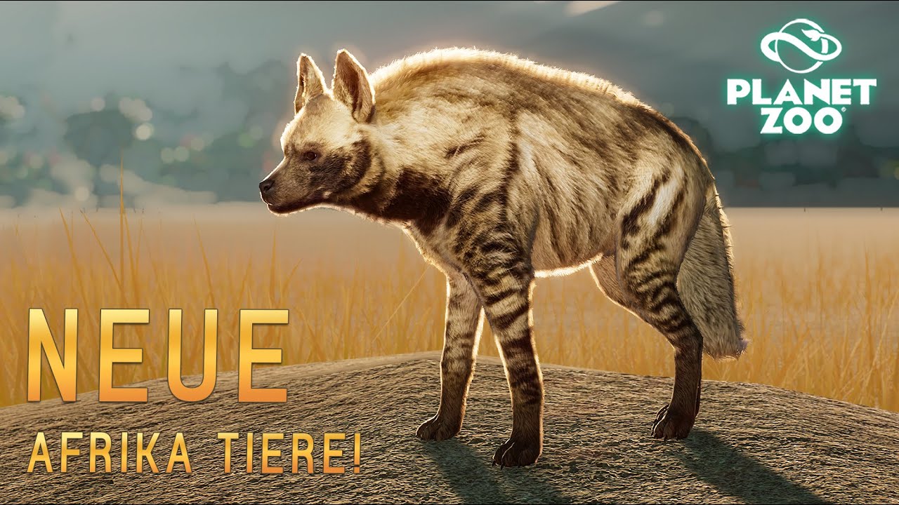 3 NEUE AFRIKA TIERE! Streifenhyäne, Breitmaulnashorn & Serval! - Planet Zoo Mods