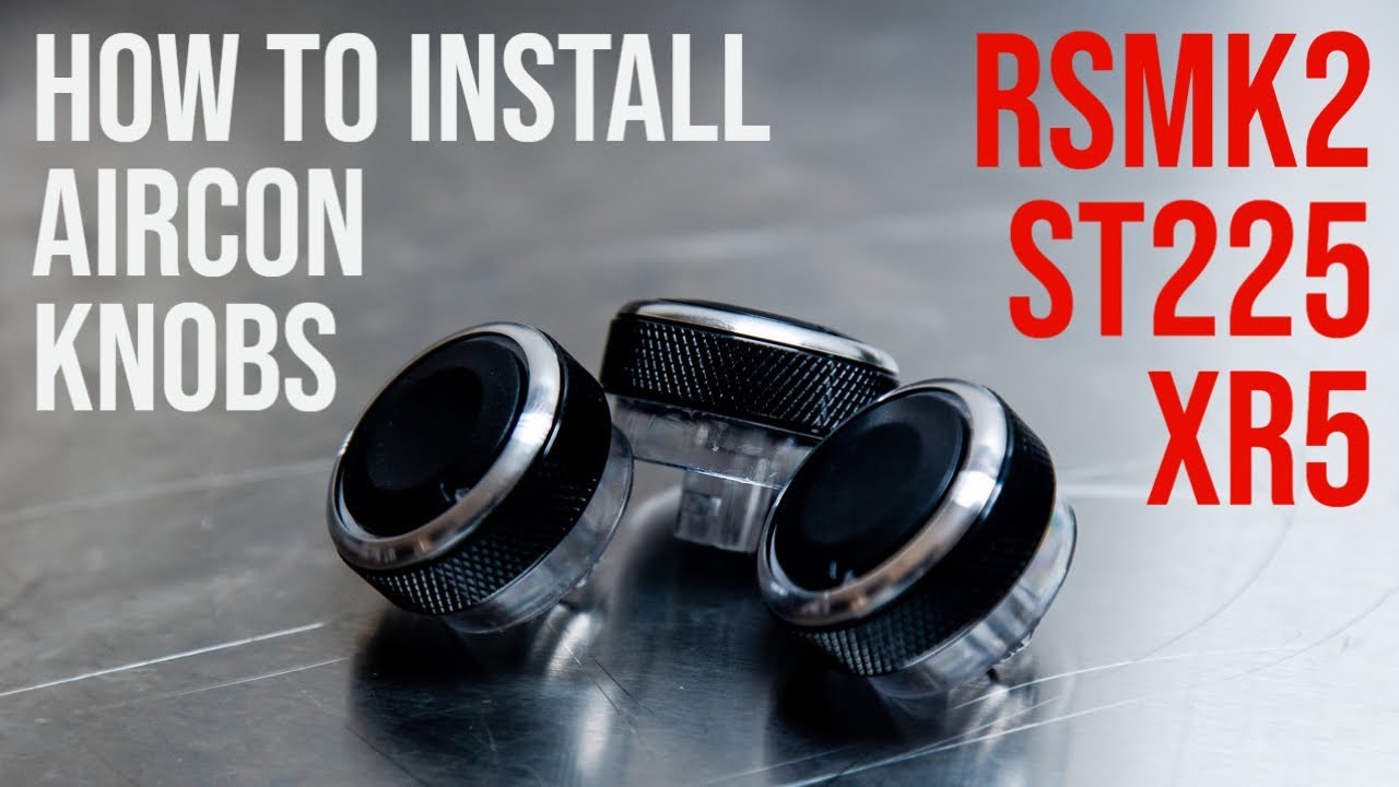 Fitting replacement heater / AC control knobs how to Focus mk2 XR5 / ST225