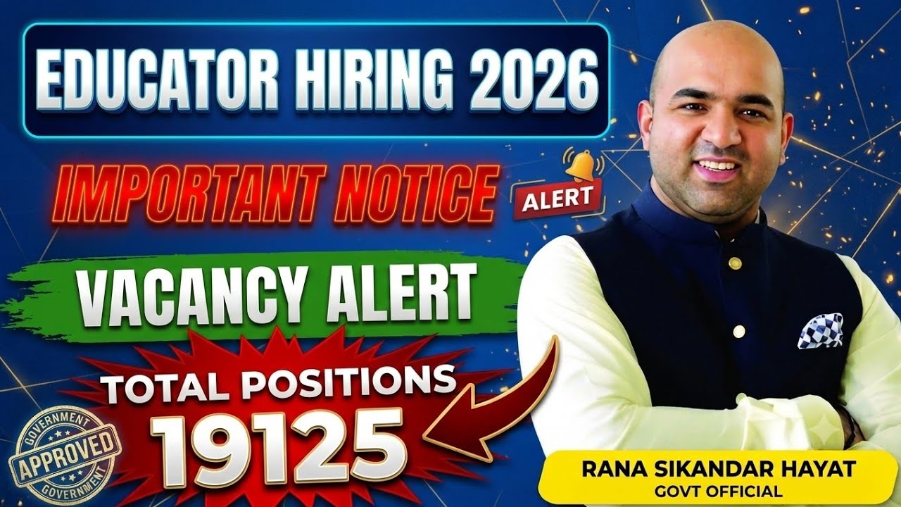 STI Jobs 2026 Big Update | STI Jobs | Latest Teaching Jobs Punjab | New Update