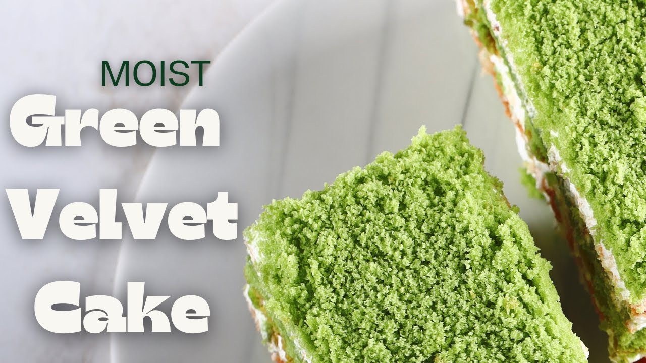 Moist Green Velvet Cake Recipe