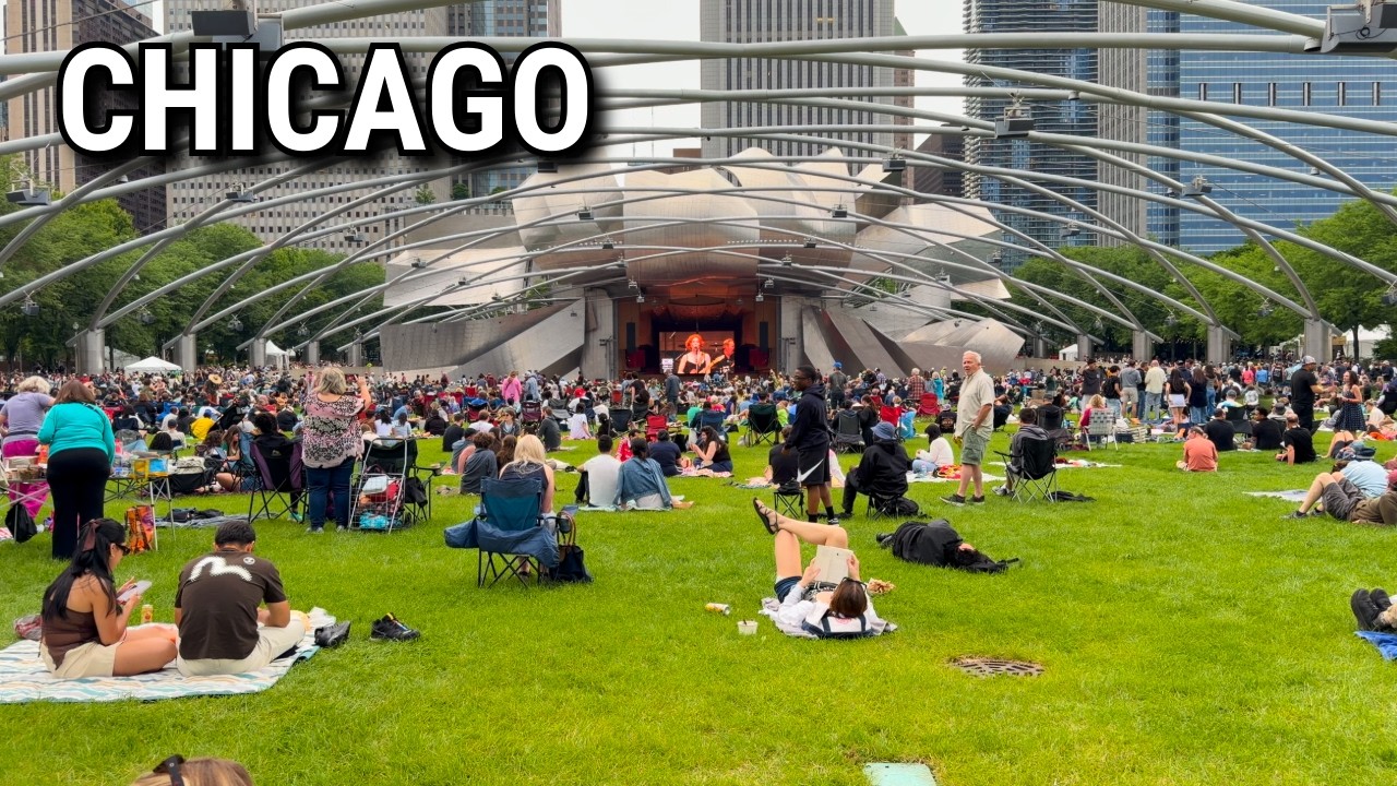 Chicago Blues Festival in Millennium Park Summer Vibes on Sunday | June 7, 2026 | 4k HDR 60fps