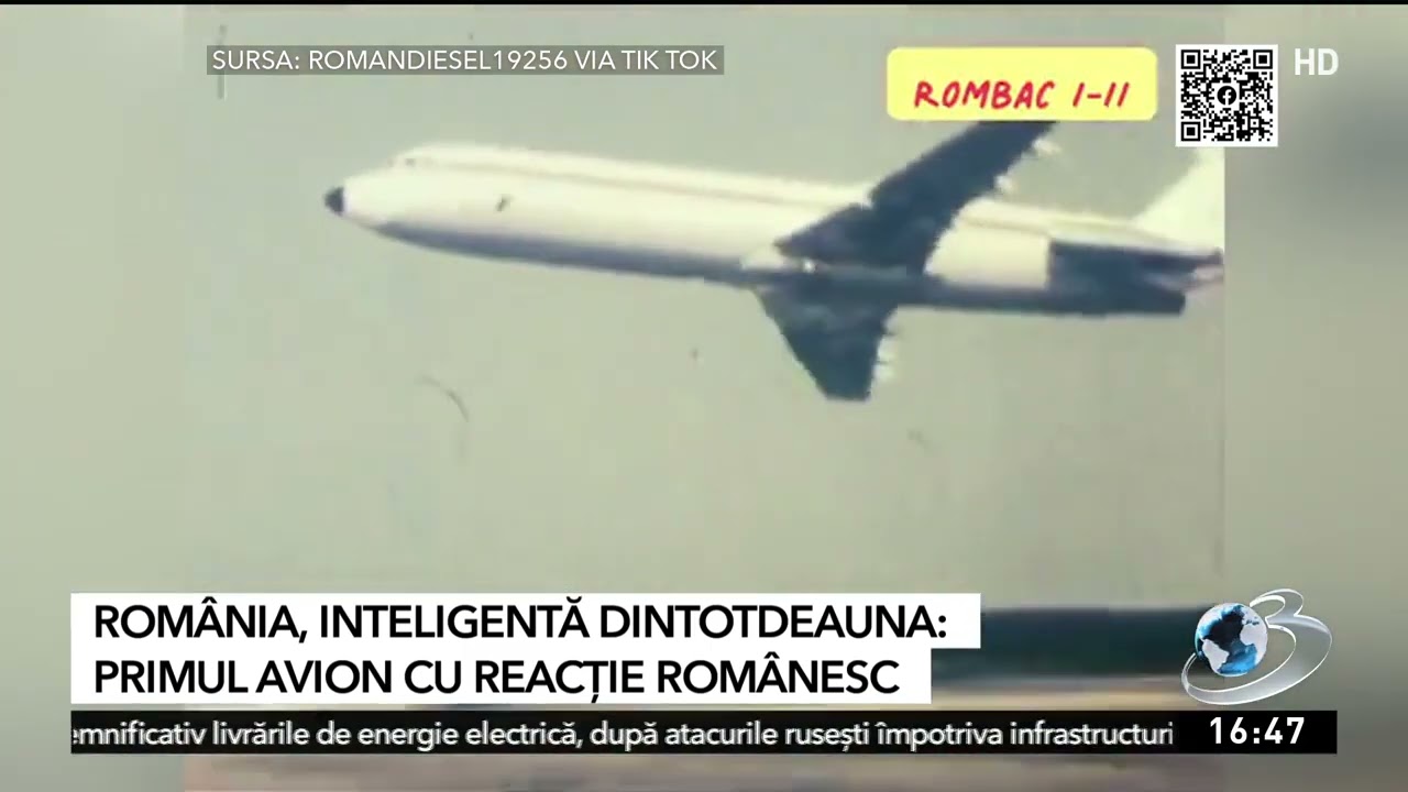 Cum arată primul avion de pasageri, cu reacție, construit &icirc;n Rom&acirc;nia