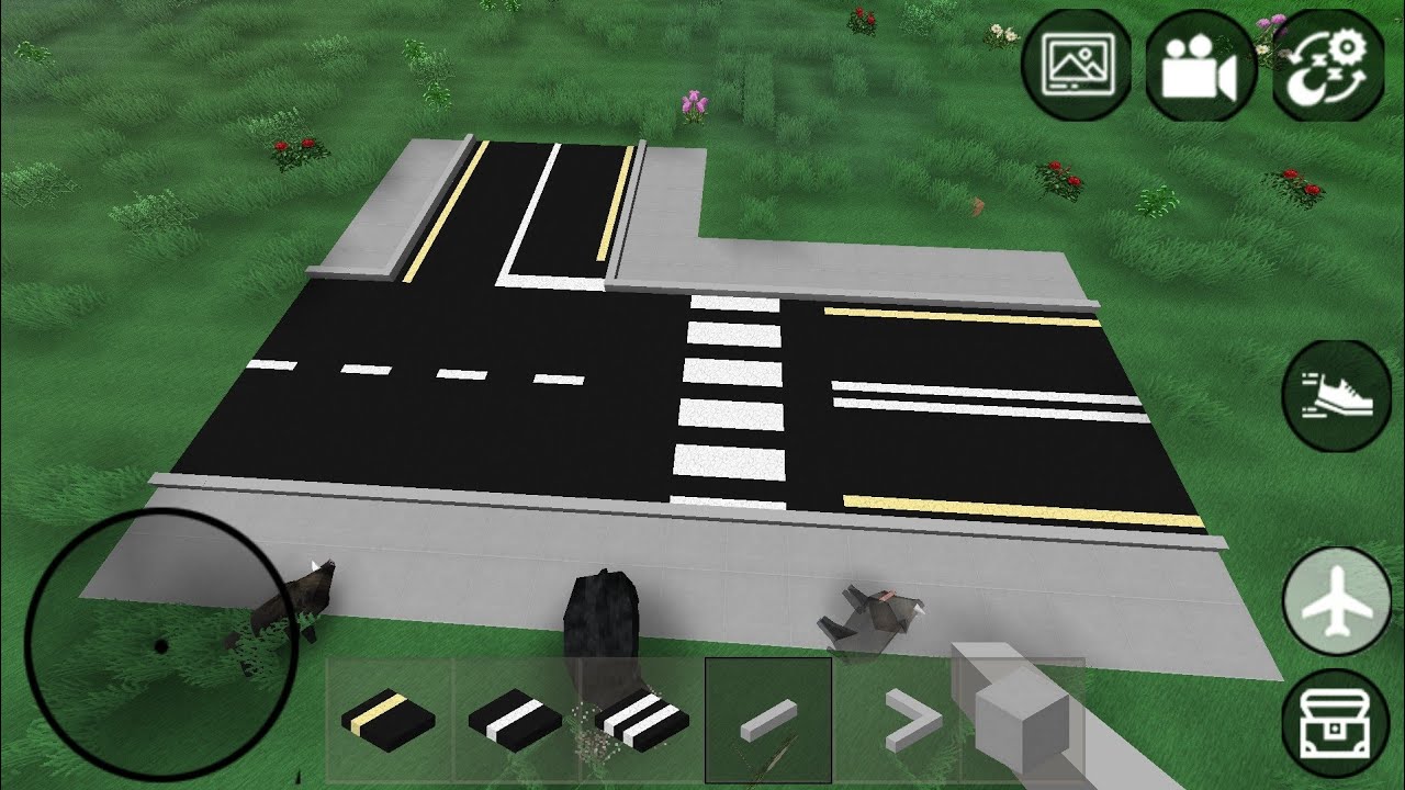 How to build STREETS in mini block craft 3D