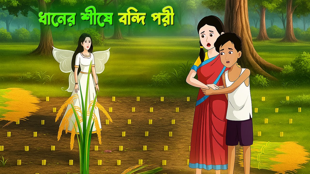 ধানের শীষে বন্দি পরী | Rupkothar Bangla Golpo | Bengali Fairy Tales Cartoon | Story Bird