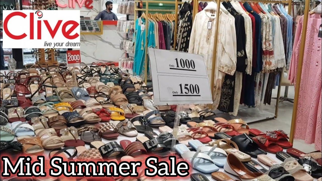 Clive Shoes, Bags And Dresses Collection Biggest Summer Sale Upto 50% Off || July, 2025