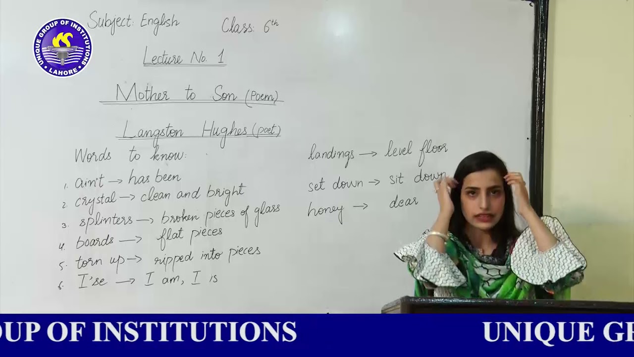 Class 6th  Online Lecture # 1 English 1