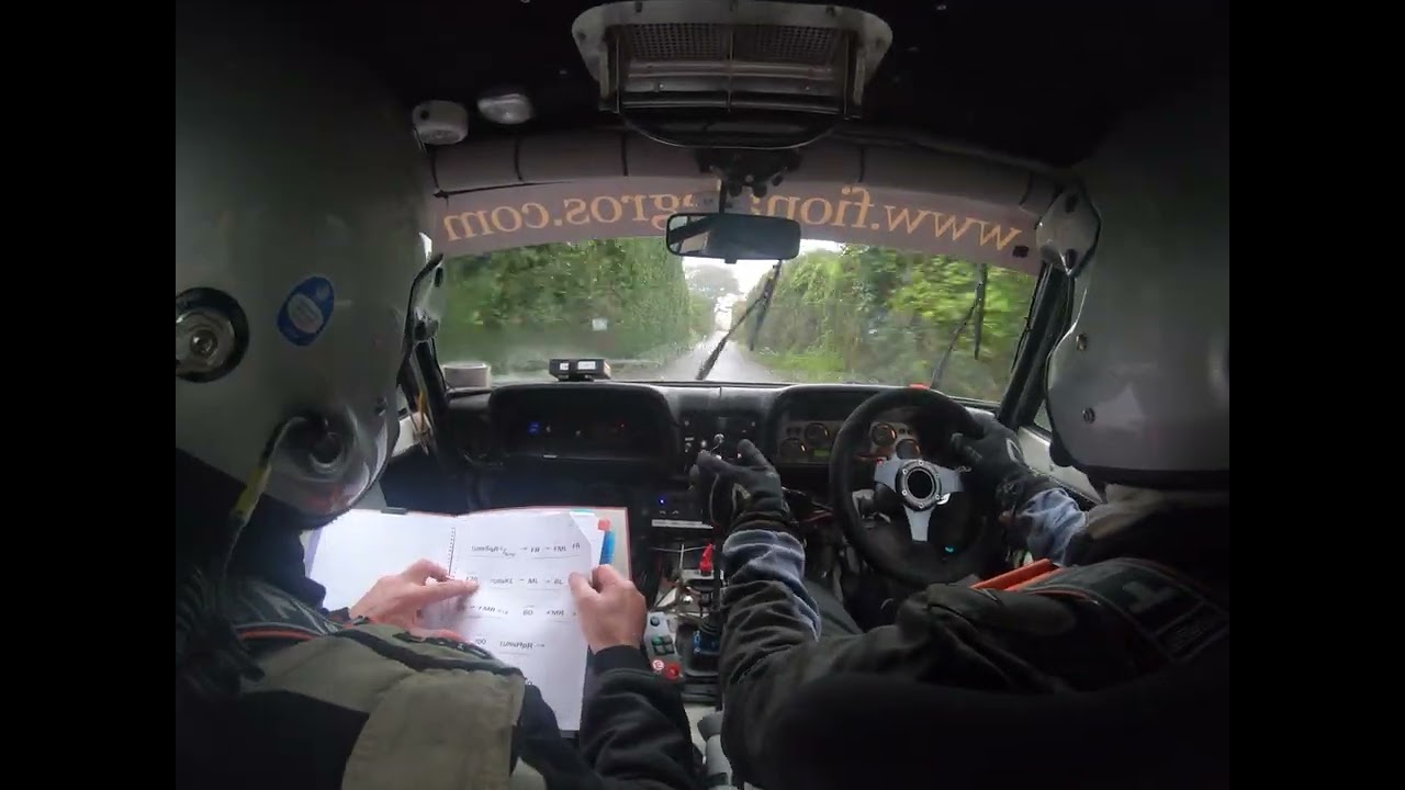 Guernsey rally 2026 car 19 Ford Escort mk2 Jerseytim100 and mark