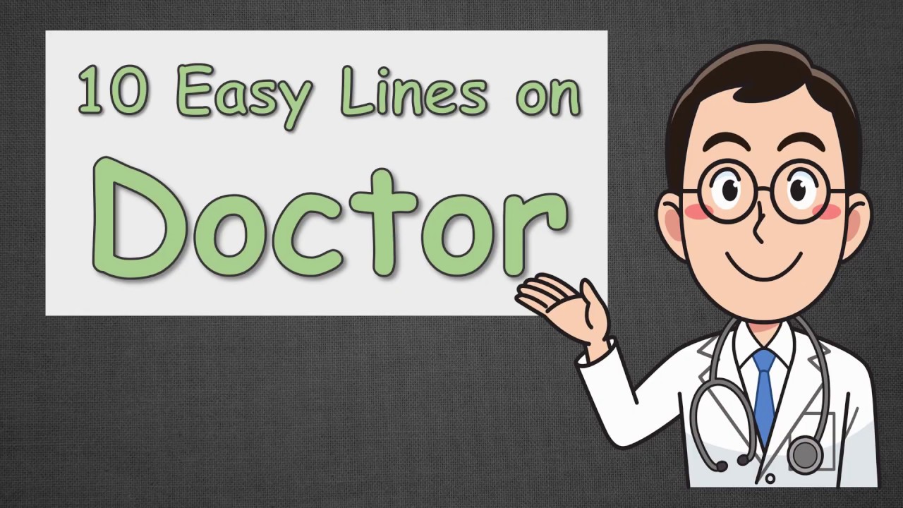 Doctor's Day || 10 Easy Lines on Doctors in English