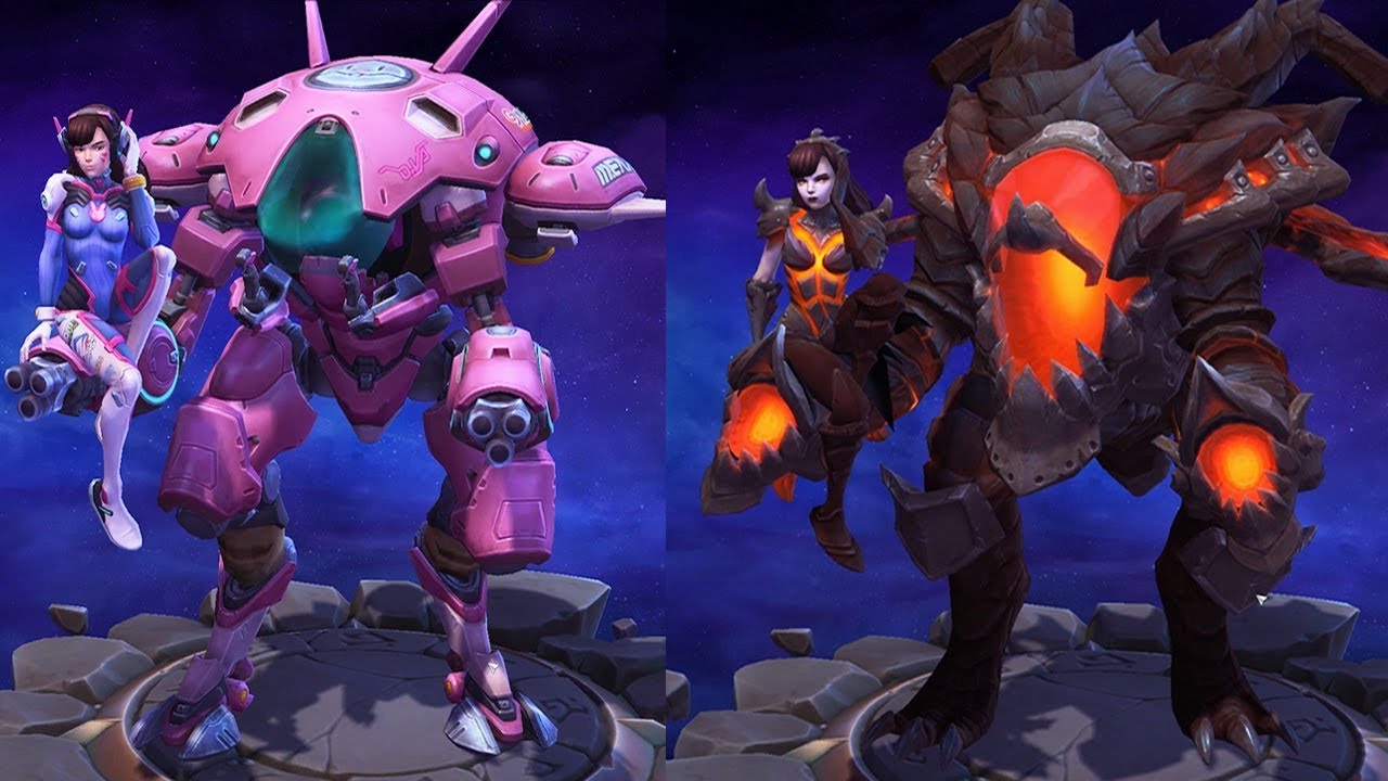 All D.Va Skins in Heroes of the Storm! Nerf This!