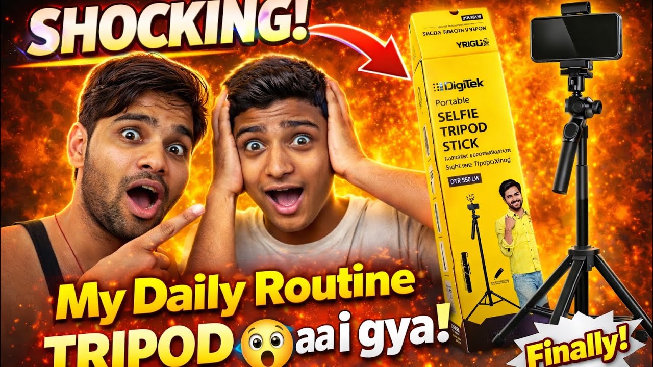 My Daily Routine | Digitek Ka Tripod Mangwaya 😱 | Unboxing & Setup Vlog