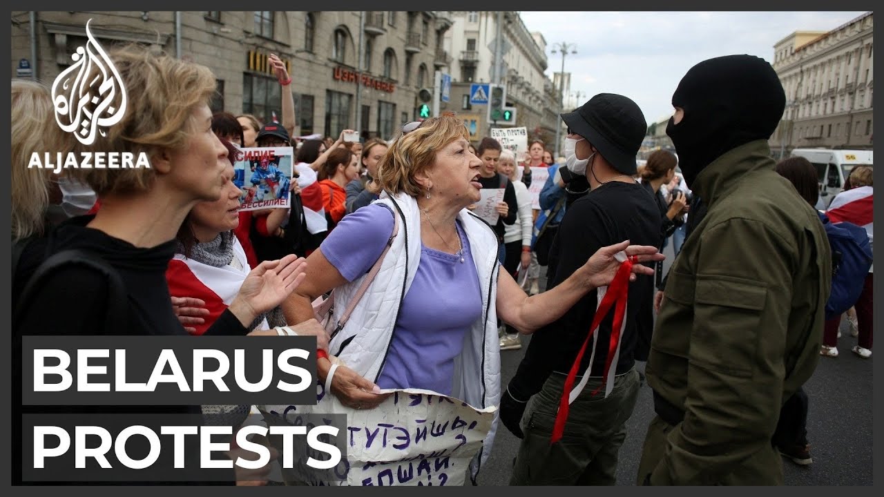 Thousands of women in Belarus protest against Lukashenko