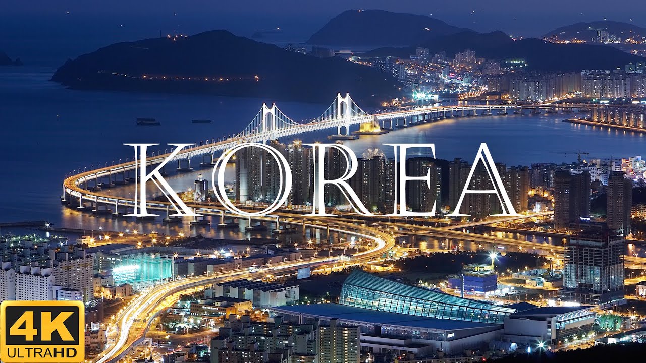 FLYING OVER SOUTH KOREA 4K UHD   Piano Relaxing Music With Beautiful Nature Films 4K Video Ultra HD