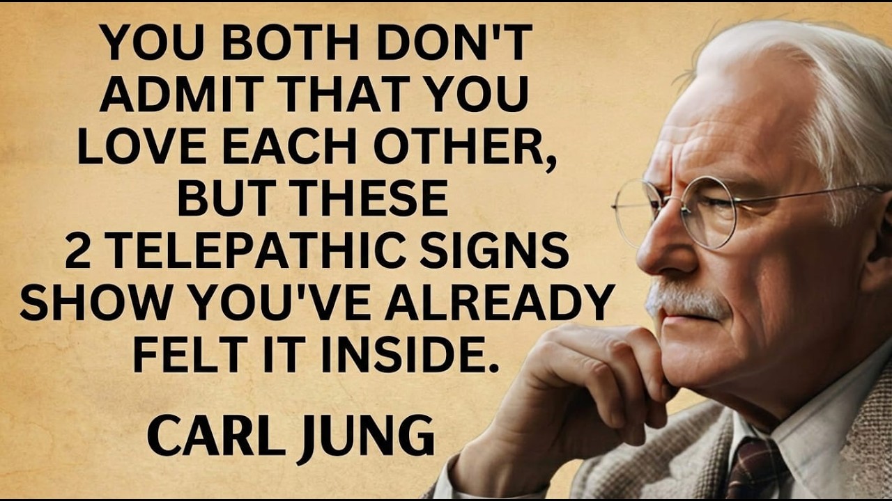 YOU BOTH DON’T ADMIT LOVING EACH OTHER, BUT THESE 2 TELEPATHIC SIGNS REVEAL IT | CARL JUNG LESSON