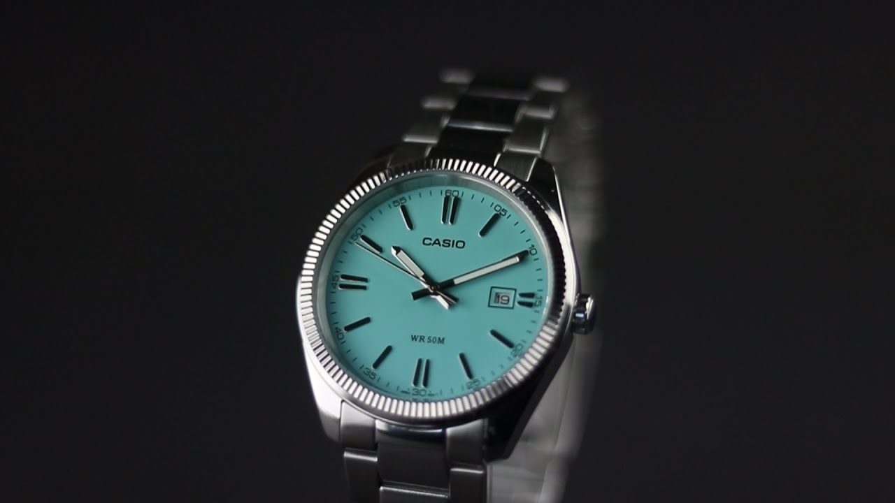 Casio Classic Tiffany Blue MTP-1302PD-2A2V srebrny | Sklep z zegarkami Ponadczasowi.pl