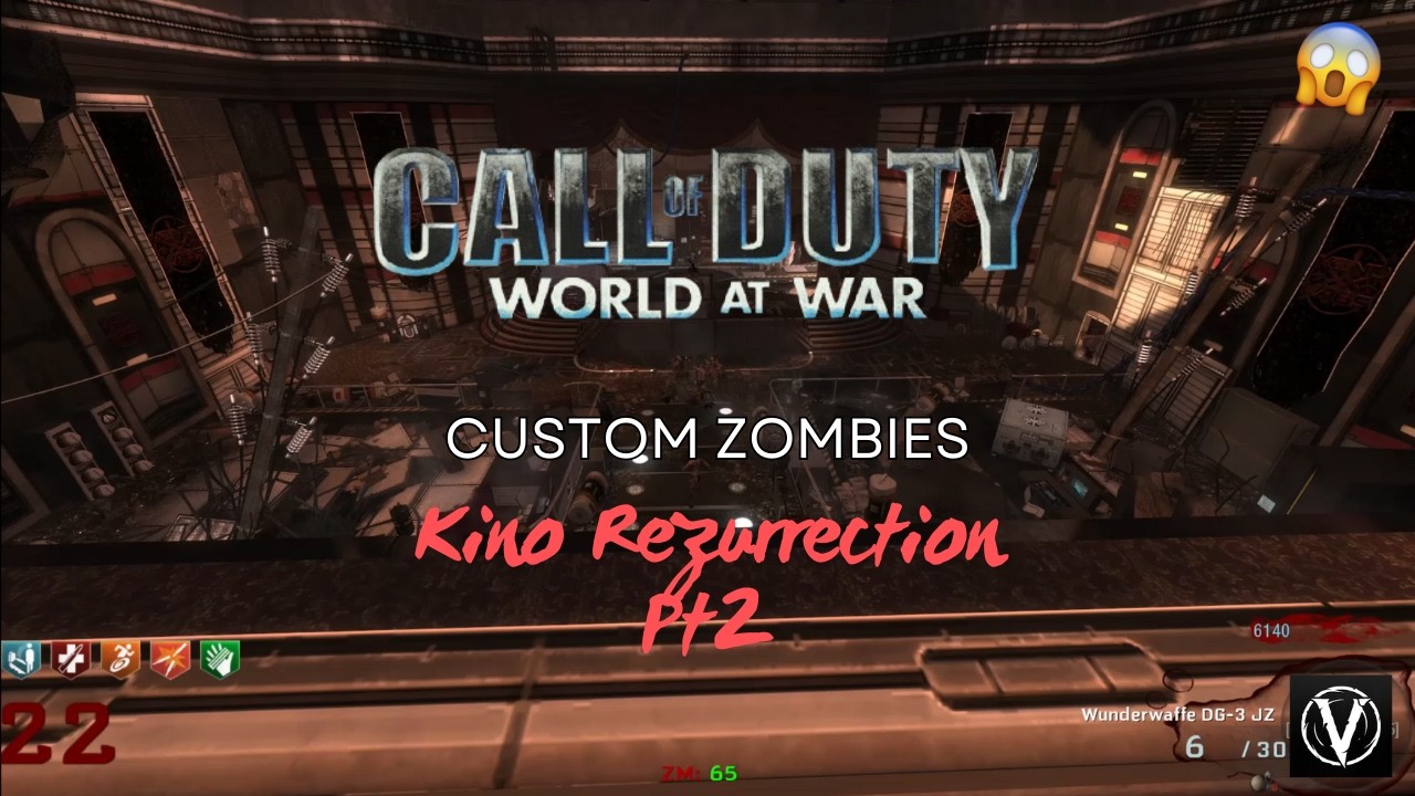 CoD WaW Zombies - Kino Rezurrection Pt2 [live com]