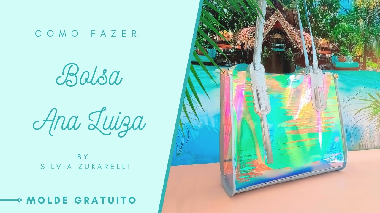 Como fazer BOLSA EM PLÁSTICO CRISTAL MUITO FÁCIL