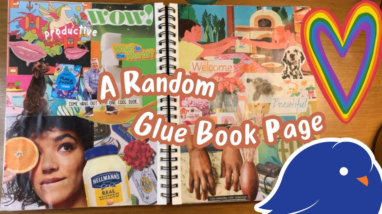 Glue with Me! ~ Big ED ~ EveryDay Random Gluebook #glue #collage #papercraft