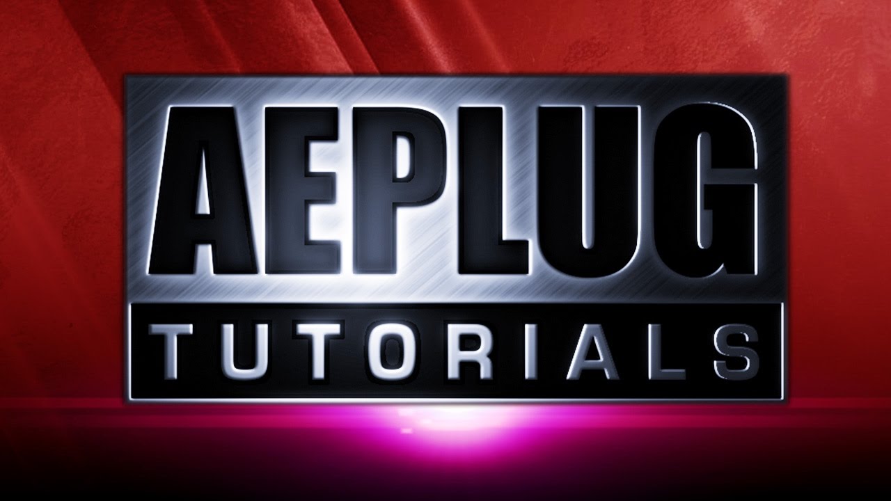 AEplus 010 - Metal Logo Opener for Intro in After Effects. Tutorial