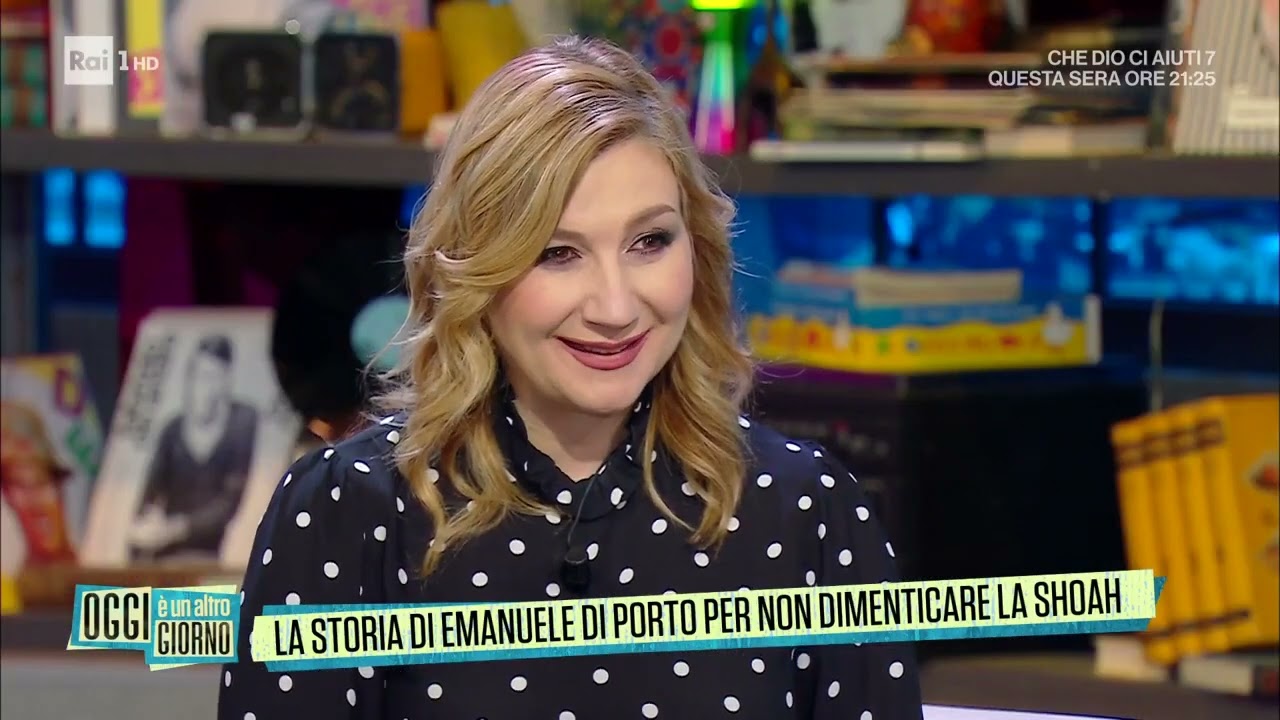 EMANUELE DI PORTO e TEA RANNO  a RAI 1 OGGI è un altro GIORNO.
