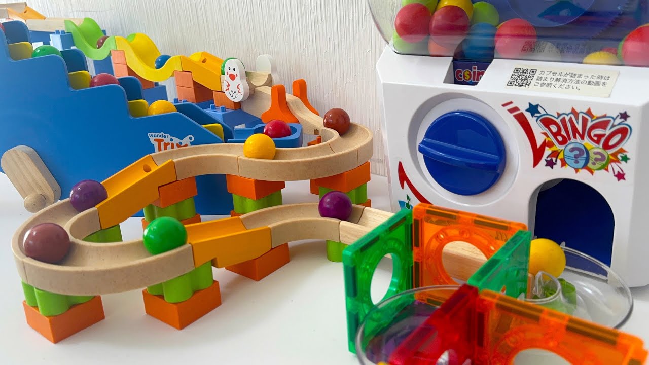 Marble Run Race⭐︎Marble Run Pros teach you how to build a Trix Track wooden course