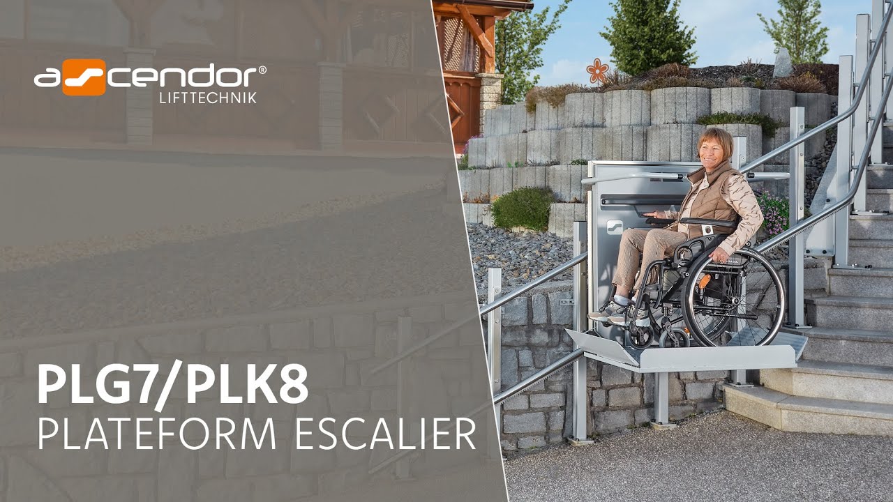 Ascendor plateforme monte escalier PLG7 & PLK8