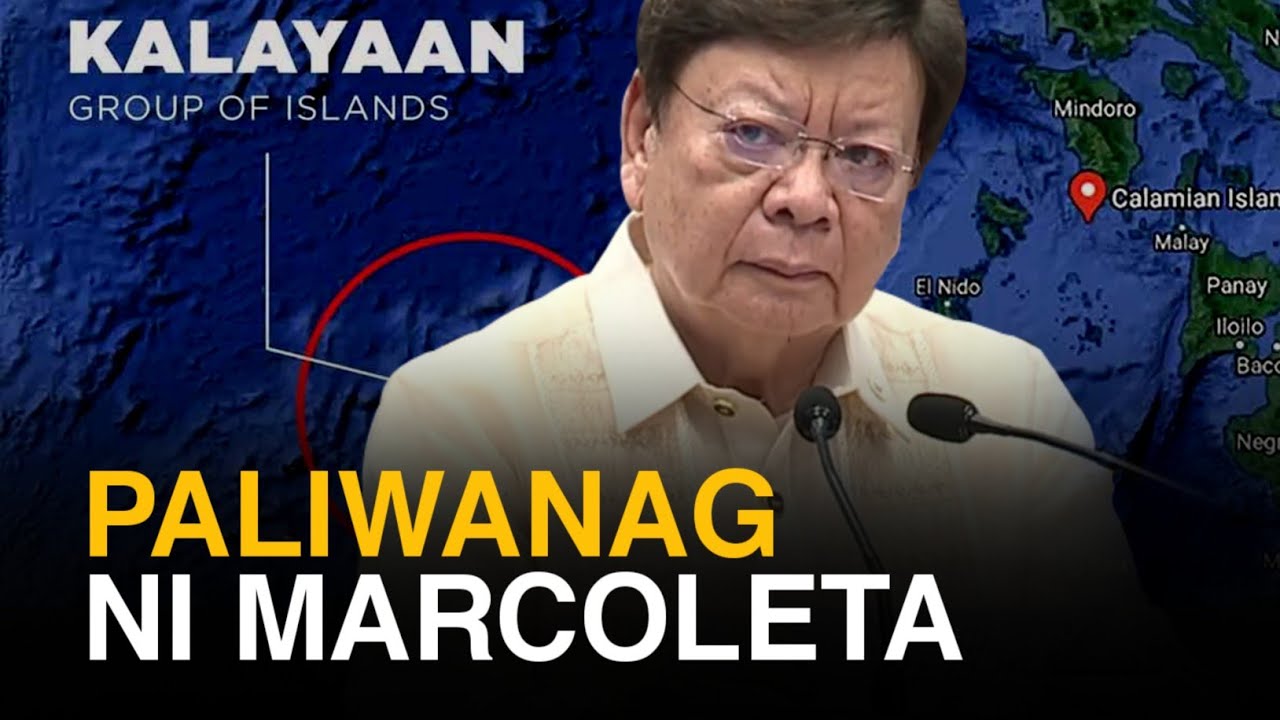 Senator Marcoleta explained his controversial statement regarding the Kalayaan Island Group