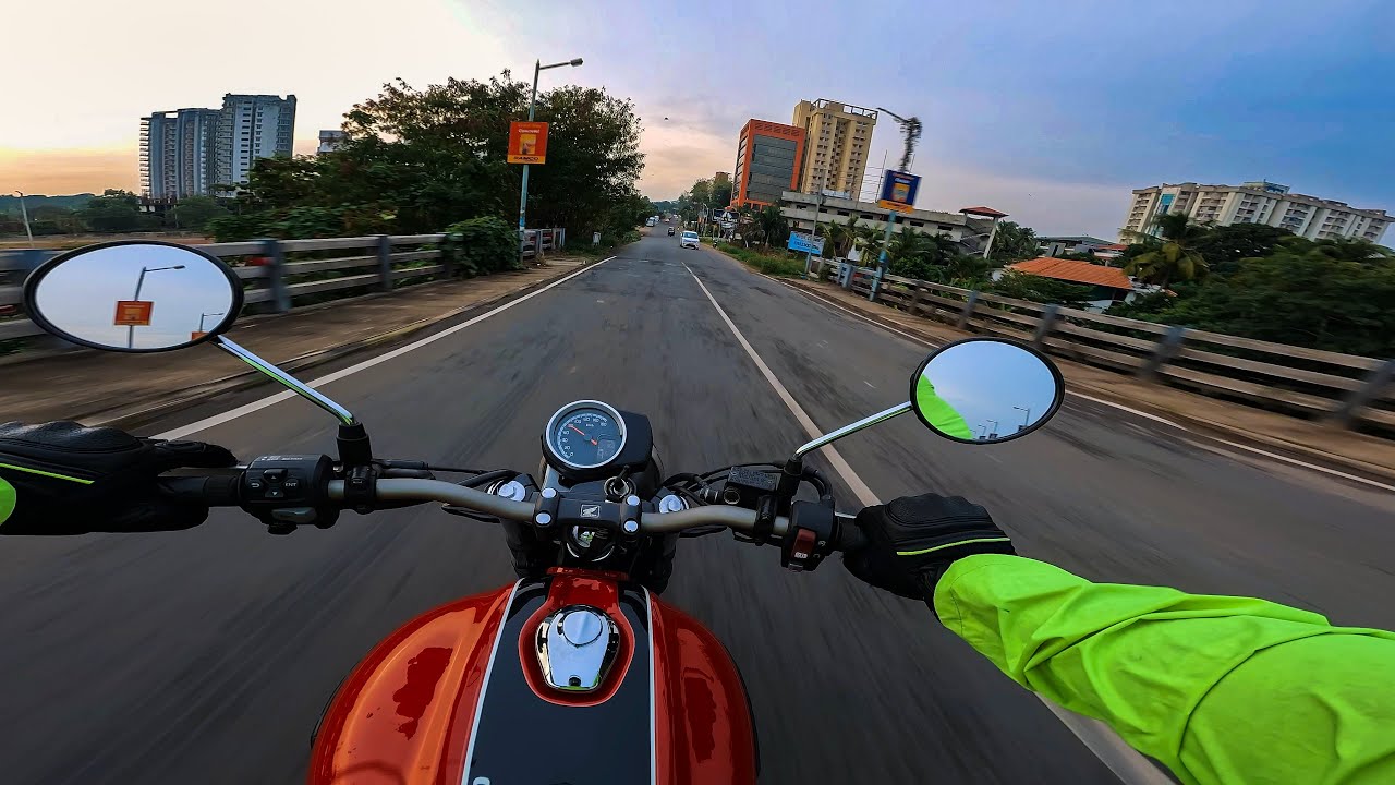 Honda CB350 RS | Kakkanad Seaport Airport Road | RAW Video [4K] | POV | Pure Riding Sound 🎧