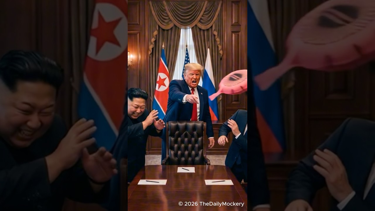 Putin & Kim's Whoopee Cushion Prank on Trump 😂💨 (AI)