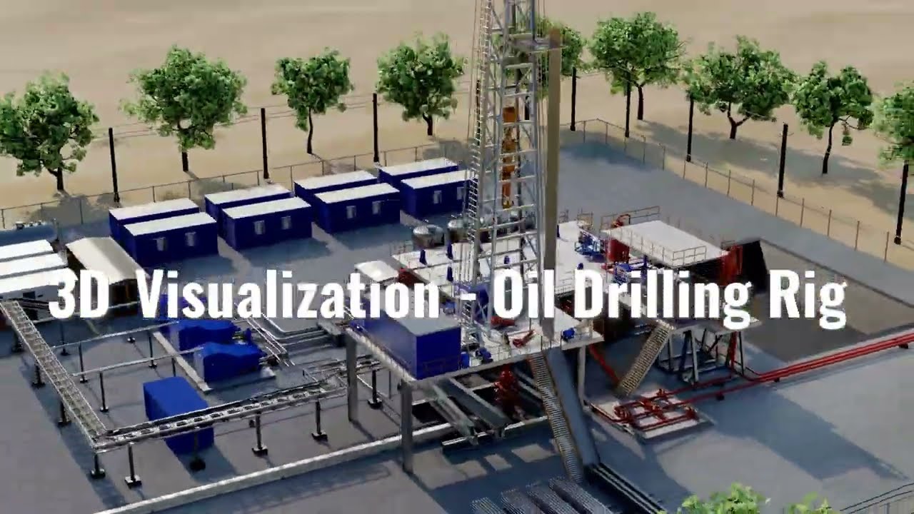 Technical 3D Animation and Marketing (Oil Drilling Rig) - extended