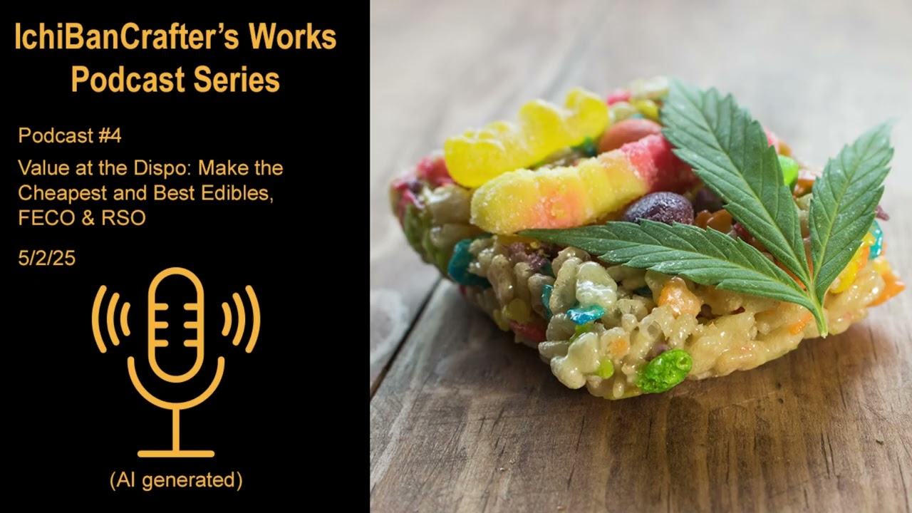 #4 Podcast Value at the Dispo: Making the Cheapest and BEST Cannabis Edibles, FECO & RSO