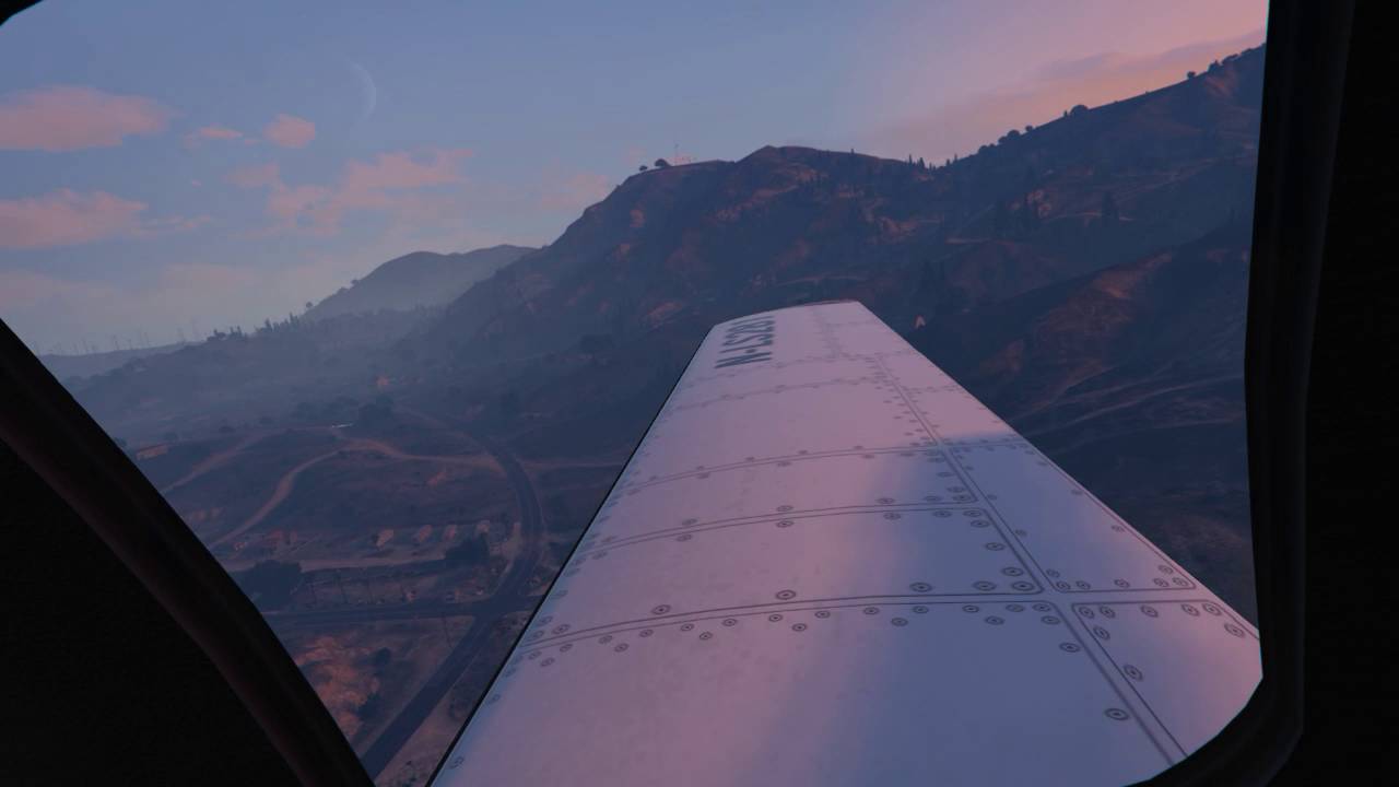 GTA 5 GTA V Flight Time wingview landing