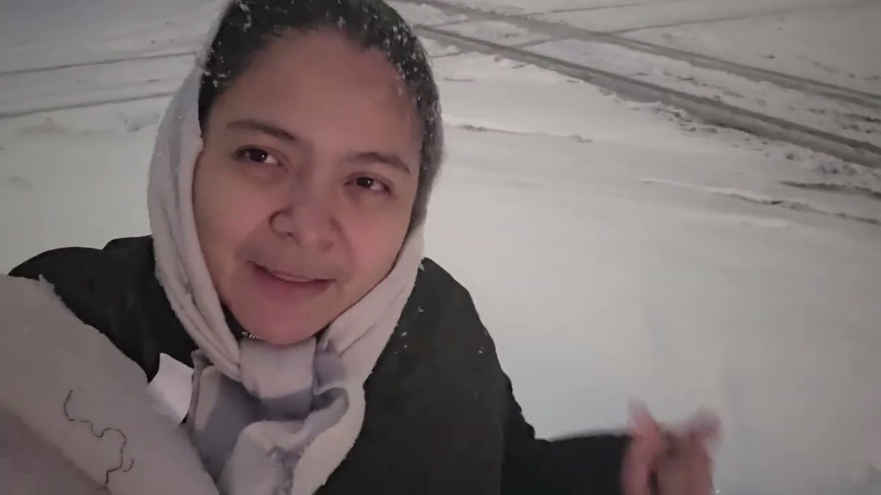 Wooow mi gente nuevamente tormenta invernal❄️❄️en nueva york 