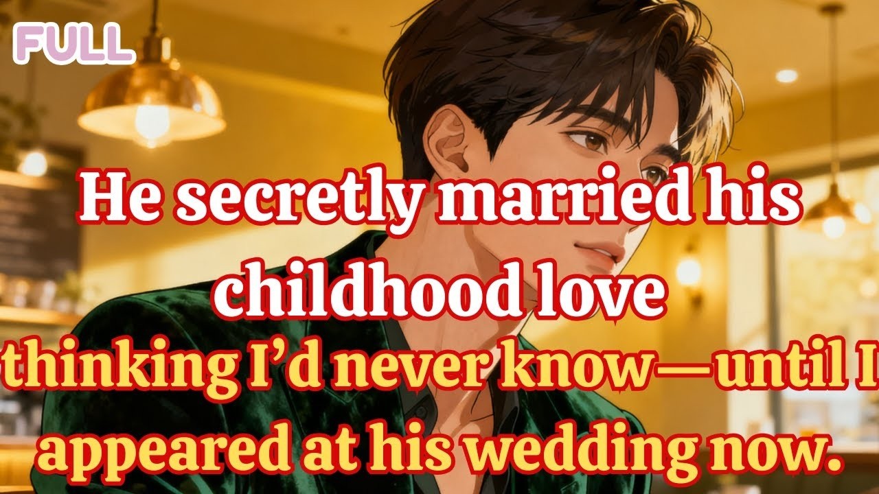 He secretly married his childhood love, thinking I’d never know—until I appeared at his wedding now